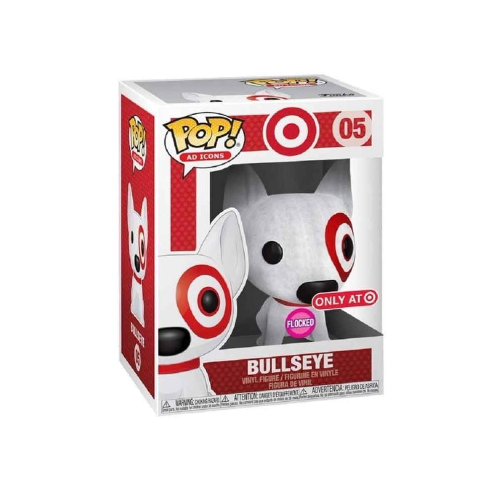 Funko POP - Ad Icons Target - Bullseye Flocked with Red Collar Protector include